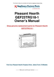 pleasant hearth GLF-2808 Homeowner's Installation And Operating Instructions Manual