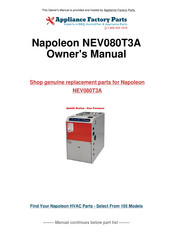 Napoleon 9600E E-STAR Series Installation And Operating Instructions Manual