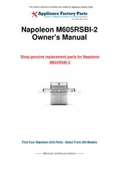 Napoleon LEX 605 Owner's Manual