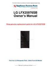 LG LFX25976SB Owner's Manual