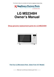 LG MS2349H Owner's Manual