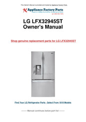 LG LFX32945 Series Owner's Manual