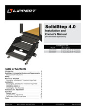 Lippert SolidStep 4.0 Installation And Owner's Manual