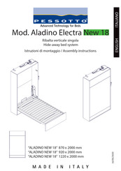 Pessotto Aladino Standard New 18 Assembly Instructions Manual