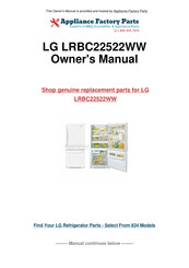 LG LRBC2252 Series Owner's Manual