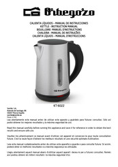 Orbegozo KT 6022 Instruction Manual