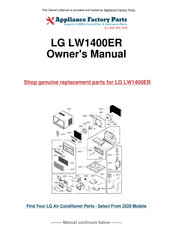 LG LWL1210WAL Service Manual