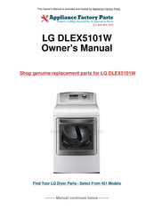 LG DLEX5101W Owner's Manual