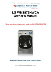LG WM3875H Service Manual