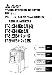 Mitsubishi Electric FR-S520E-3.7K-C Instruction Manual
