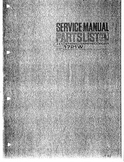 Akai 1721W Service Manual
