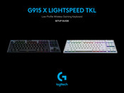 Logitech G915 X LIGHTSPEED Setup Manual