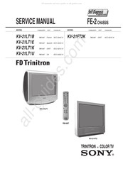 Sony FD Trinitron KV-21LT1U Service Manual