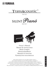 Yamaha SILENT Piano SH3 Owner's Manual
