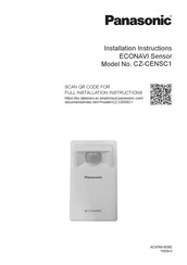 Panasonic ECONAVI CZ-CENSC1 Installation Instructions Manual