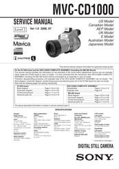 Sony Mavica MVC-CD1000 Service Manual