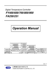 Taie FA230 Operation Manual