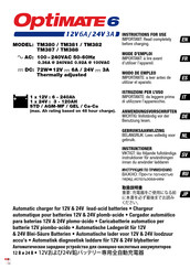 TecMate OptiMate 6 TM380 Instructions For Use Manual