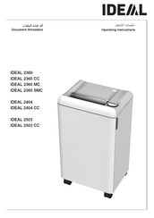KRUG+PRIESTER IDEAL 2360 SMC Operating Instructions Manual