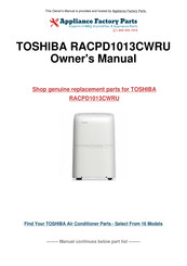 Toshiba RAC-PD1013CWRU User Manual