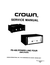 Crown PS-400 Service Manual