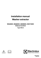 Electrolux Professional W4850H Installation Manual
