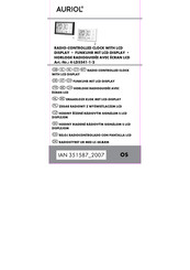 Auriol 351587 2007 Usage And Safety Instructions