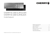 Cherry KC 6000 SLIM BLACK Operating Manual