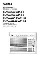 Yamaha MC1204II Operation Manual