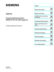 Siemens SIMATIC IPC PX-39A Compact Operating Instructions
