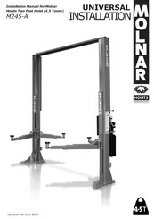 Molnar Hoist UNIVERSAL M245-A Installation Manual