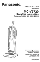 Panasonic MCV5720 - UPRIGHT VACUUM Operating Instructions Manual