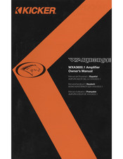 Kicker Warhorse WXA3600.1 Owner's Manual