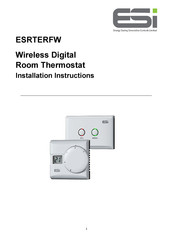 ESI ESRTERFW Installation Instructions Manual