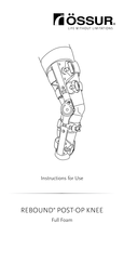 Össur REBOUND POST-OP KNEE Instructions For Use Manual