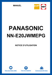 Panasonic NN-E20JWM Operating Instructions Manual