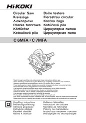 HIKOKI C 7MFA Handling Instructions Manual
