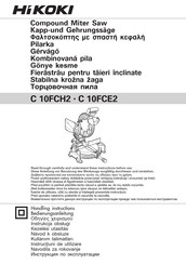 HIKOKI C 10FCE2 Handling Instructions Manual