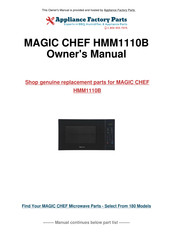 Magic Chef HMM110B User Manual