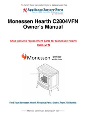 Monessen Hearth C2803VFP Installation And Operating Instructions Manual