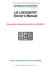 LG LSCG366 Series Owner's Manual