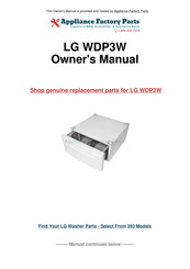 LG WDP3W Installation Instructions Manual