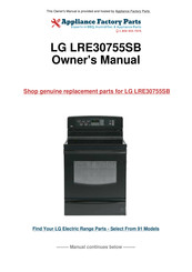 LG LRE30451ST Service Manual