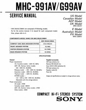 Sony MHC-991AV Service Manual
