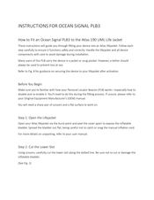 Ocean Signal rescueME PLB3 Instructions Manual