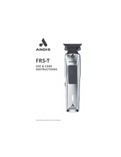 Andis FRS-T Use & Care Instructions Manual