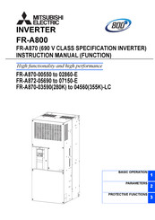Mitsubishi Electric 800 Series Instruction Manual