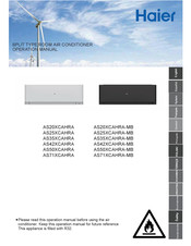 Haier AS42XCAHRA-MB Operation Manual