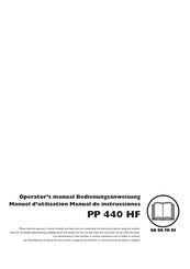 Husqvarna PP 440 HF Operator's Manual