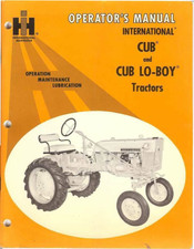 International Harvester Company CUB LO-BOY Operator's Manual